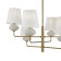 Suspended lamp Freya FR2029PL-06BS Ceramics, 680x680 mm, E14, 6x40W, brass color