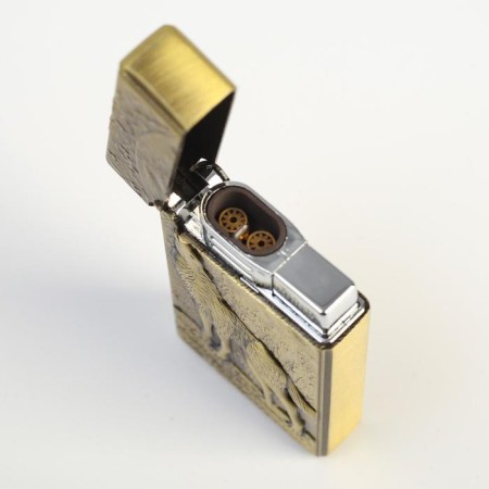 Gas lighter "Wolf", Piezo, 5.5 x 3.5 cm-4