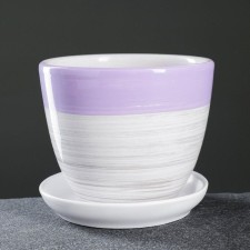 Pot Flower watercolor violet 1 liter