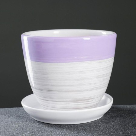 Pot Flower watercolor violet 1 liter