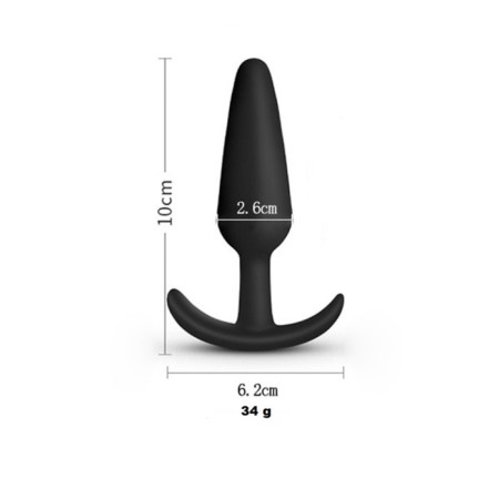 Anal traffic jam-hoods, without vibration, silicone Soft-Touch, 26 x 100 mm, black-3
