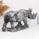 Figure "Rhino" 75x26x40cm, gray