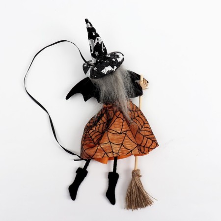 Baba - Yaga with a broom, color mix-1