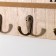 Hooks decorative wood "house with a striped roof" 30x20x3.5 cm