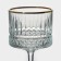 Elysia glass glasses set, 500 ml, 4 pcs, with a golden border