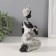 Souvenir Polystone "African with a child, in a silver dress" 11x7.5x18 cm
