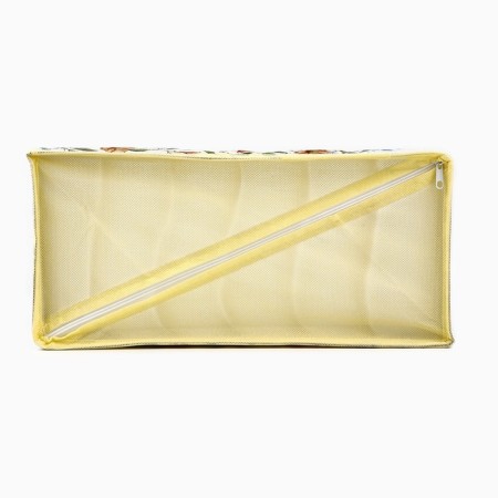 Organizer for storage, coffee for linen 6 cells "Flowers", 32 x 15 x 10 cm-3
