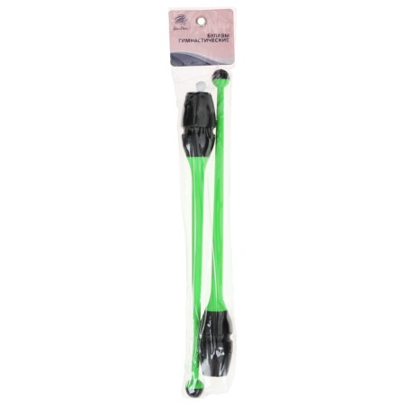 Bulas for rhythmic gymnastics inserted Grace Dance, 36 cm, green/black color-7