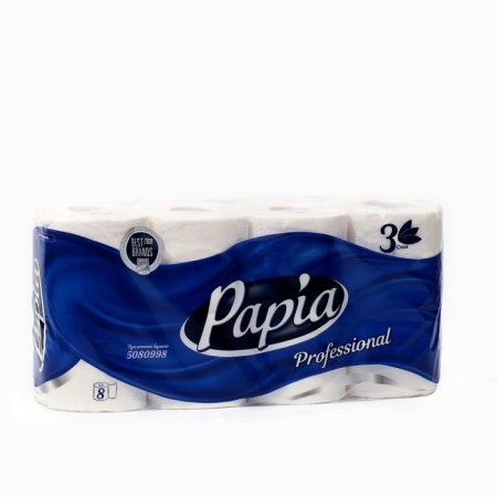 Papia Professional toilet paper, 3 layers, 8 rolls