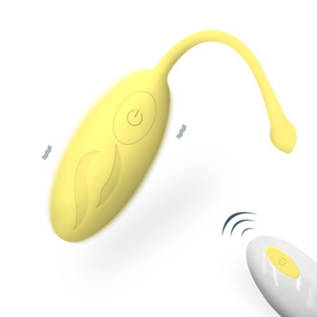 Vibroyaite Okopka, 7 x 3.5 cm, 10 modes, PDU, silicone, yellow-3