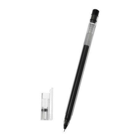 Gel handle 0.5mm black, jerking, the body is a triangular, needle writing node