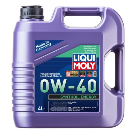 Motor oil Liquimoly Synthoil Energy 0W-40 SN A3/B4, synthetic, 4 liters