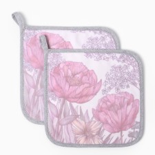 Set of tacks Ethel Roppy Fields 2 pcs, 19x19 sarzha, 100% x/l, Vatin 250g/m2