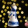 Souvenir on the tree "Snow Maiden", 9 cm, gzhel