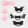 Fastex 22, 25, 27 mm, five, load up to 35 kg color black