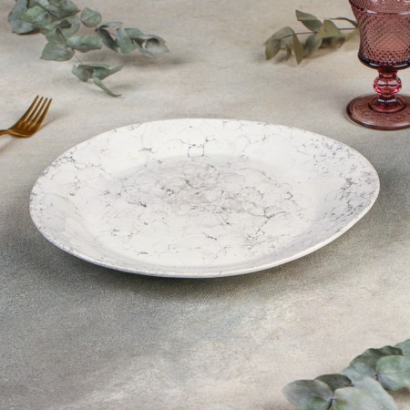 Porcelain plate Bolla Bianca, 30 × 28 cm, h = 3 cm-1