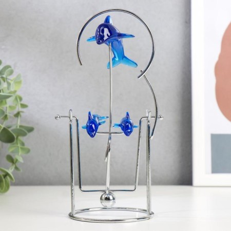 Pendulum "Dolphin" Trio Family 11 x 11.5 x 20 cm-1