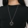 Japan's pendant triangle in the ring, the color is silver, 56 cm