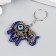 Tail of plastic eyes "Indian elephant from the evil eye" Blue with gold 3.5x5 cm