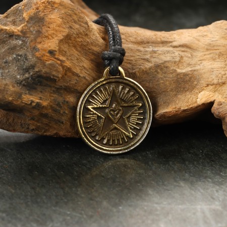 Protective amulet "Vera-submissive lover" No. 19, 22x21mm, metallic-3