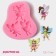 Mold Dolyana "Fairies", silicone, 7.5 × 7 × 1 cm, pink color