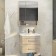 Mirror Comfort Comfort Parma 60 for the bathroom, color smoky oak color