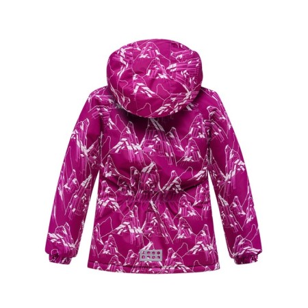 Ski costume for a girl, height 86 cm, raspberry color-2