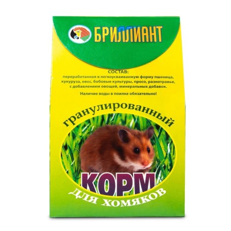 Granular “diamond” feed for hamsters, 300 g-1