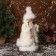 Snow Maiden "in a fluffy fur coat, with a flashlight" moves, with a backlight, 40x20 cm, milk