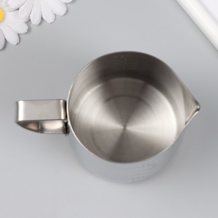 A glass of measured stainless steel 550 ml 11x13 cm-3