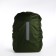 A cover for a backpack 60 liters, with a reflective strip, green color