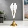 Polystone souvenir "White parrots Ara on a golden flash" 27.5x8.5x8.5 cm