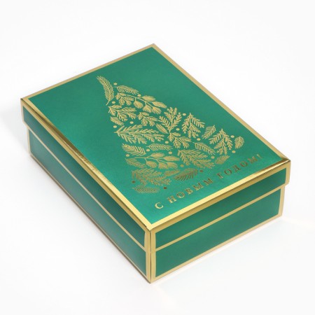 Folding box "Christmas tree", 21 x 15 x 7 cm, new year-1