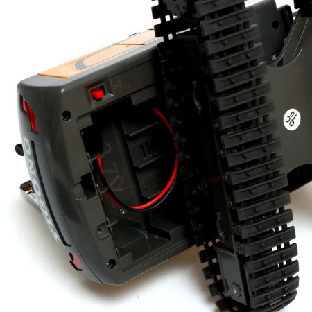 Excavator Radio -controlled "construction", metal bucket, works from the battery-4