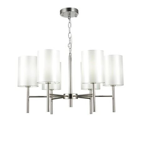 Suspended EVOLUCE lamp. Sle107303-06. Noia. 6x40 W, E14, 66x66x34 cm, Nickel color
