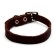 Single-layer leather collar, 30 x 1 cm, Osh 19-27 cm, brown