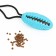 Dog toy "Ellipsoid for treats on the suction cup", 40 x 9 cm, blue