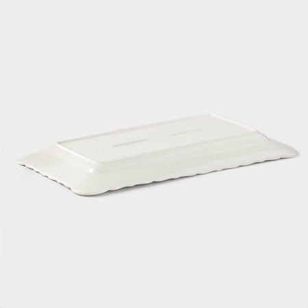 Ceramic serving dish "Susan", 30 × 17 cm, white color-2