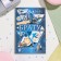 Postcard "Beloved Brother!" Congrev, embossing, blue background, 12.5x19.5 cm