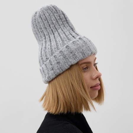 Women's hat Minaku with a gateway, size 54-56, color gray-1