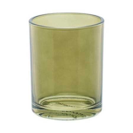 A glass for dental brushes, 8x8x10 cm, green color-3