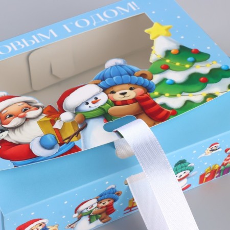 New Year's folding box "New Year's History" 16.5 x 12.5 x 5 cm, New Year-2