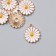 Decor for creativity Metal, enamel "Chamomile Lush" 2x1.8 cm
