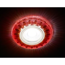 Ambrella Light Lumber built -in LED, G5.3, 3W, Chromium color, Red, D = 60 mm