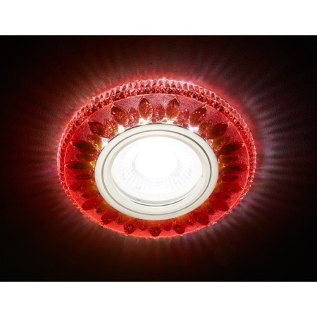 Ambrella Light Lumber built -in LED, G5.3, 3W, Chromium color, Red, D = 60 mm