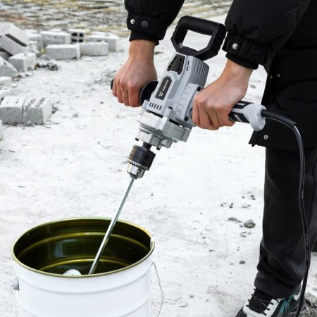 Construction mixer DEKO DKM1500, with a cartridge, speed adjustment, 1500 watts, 0-800 rpm-5