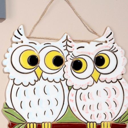 Souvenir "Owls", 16x12.5 cm, Mayolik, mix-2