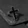 Ring "Right" Cross, color black silver, dimensionless