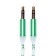 Audio Oxion AUX018, Jack 3.5 mm (M) -Jack 3.5 mm (M), 1m, Green