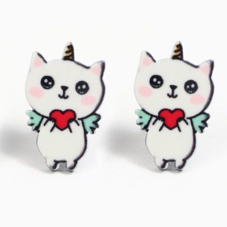 Stylish earrings, 2 x 1.5 cm-2